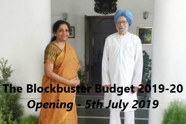 Budget 2019-20 Nirmala Sitharaman with ex PM of India