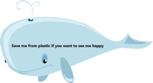 A smiling whale