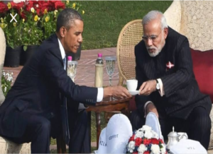 When Obama met Modi over tea