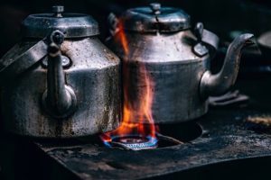 Tea served at a roadside dhaba