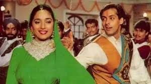 Madhuri Dixit and Salman Khan in a scene from Hum Aapke Hain Kaun