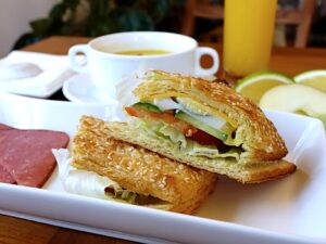 Sandwich is best relished with tea