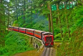 The serpentine tracks to Shimla
