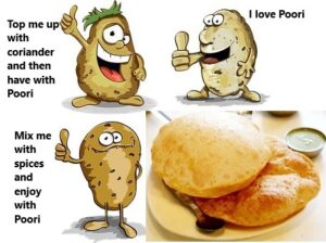 The love story of Aloo with poori