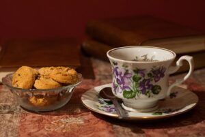 Tea and biscuits complement each other very well