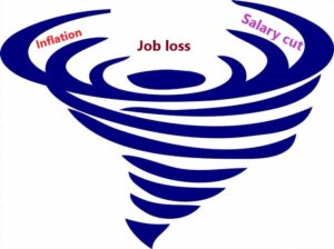 A vortex of salary cuts and job loss