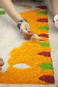 A colourful Rangoli