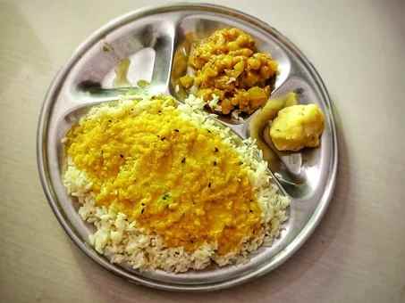 Dal aur chawal is a favourite Indian meal